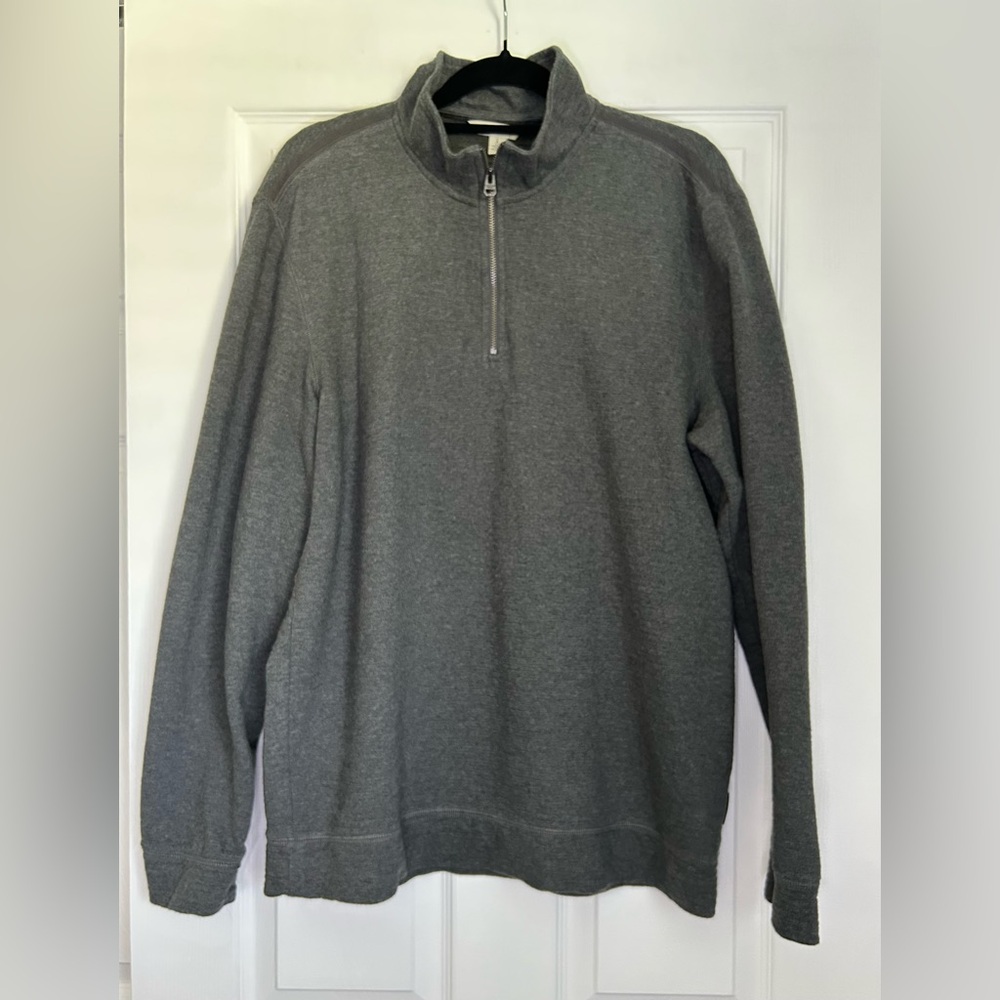 Calvin Klein Jeans Men's Gray Half-Zip Sweatshirt